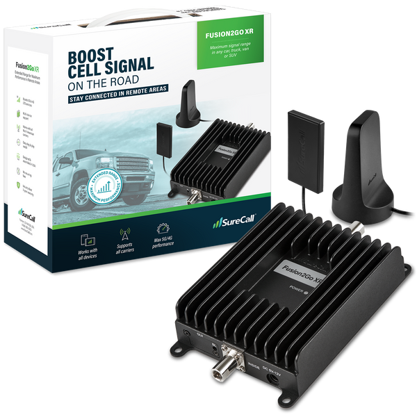 SureCall Fusion2Go XR High-Performance Cell Phone Signal Booster for Car, Truck or SUV